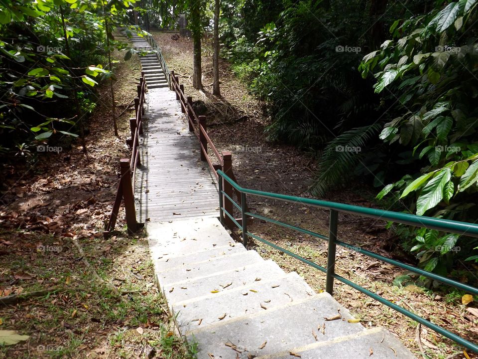 Walkway through Sandakan Memorial Park