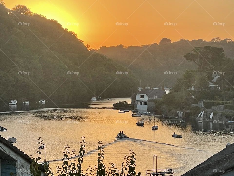 Last nights sunset in Noss Mayo 