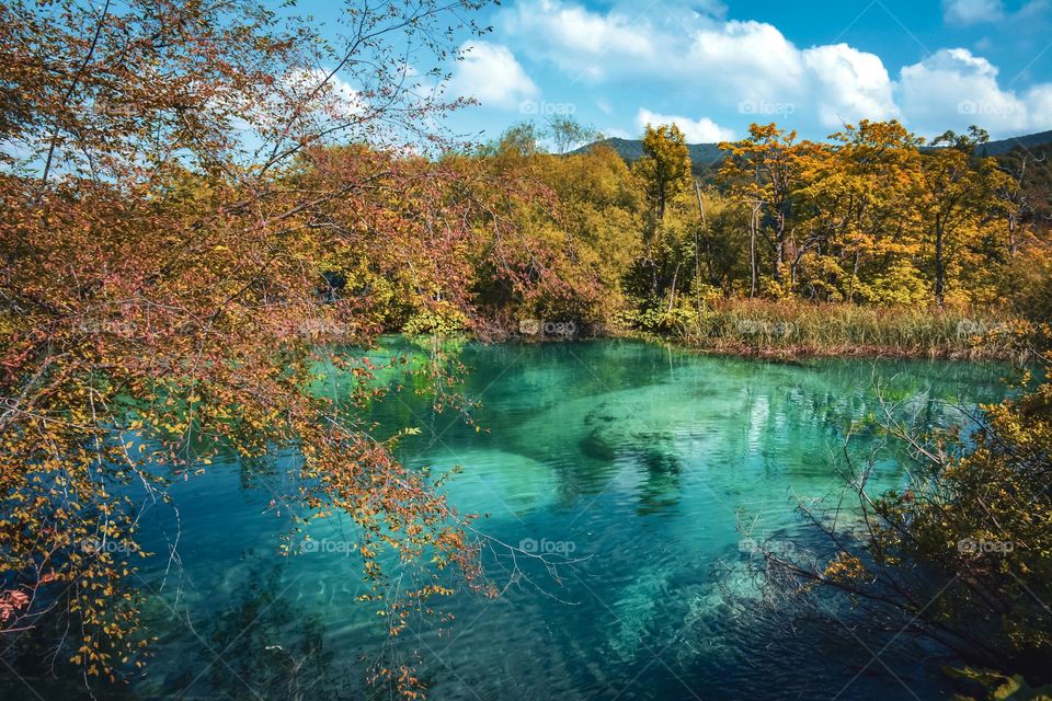 Plitvice Lakes in Autumn Colors