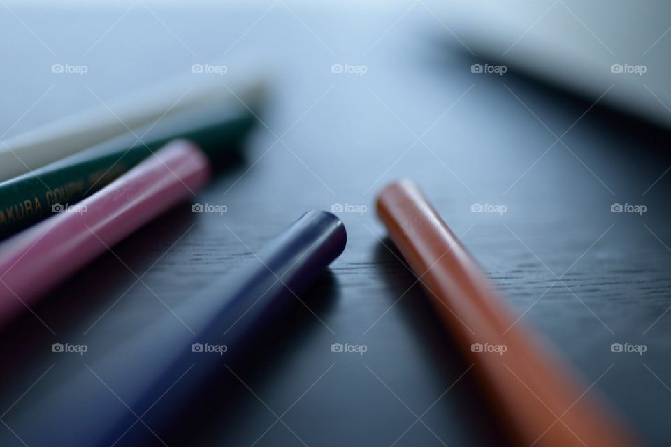 a colored pencil