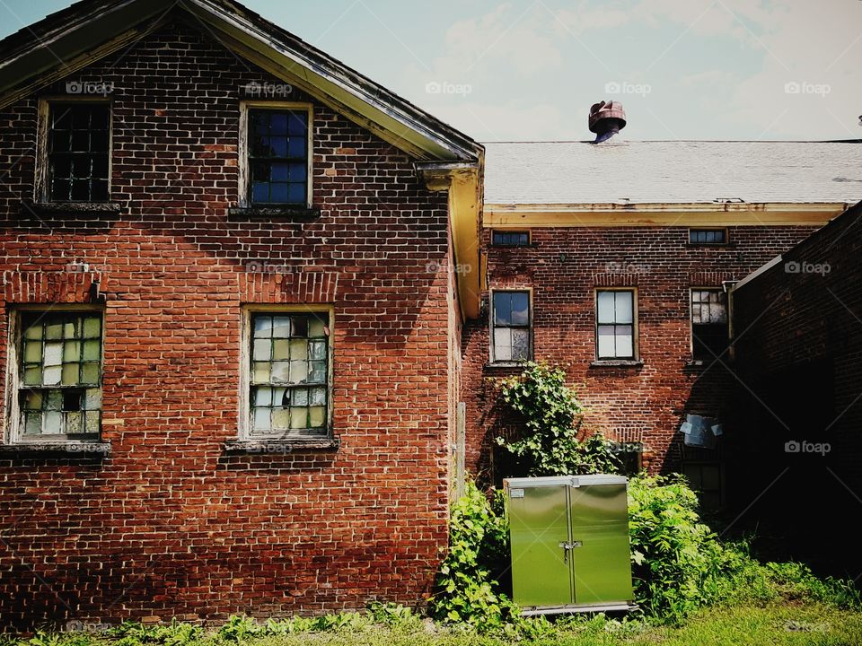 Large abandoned house