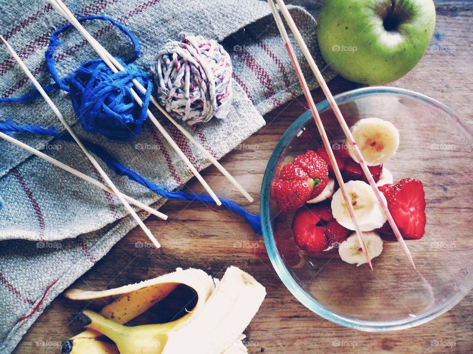 Close-up of fruit salad