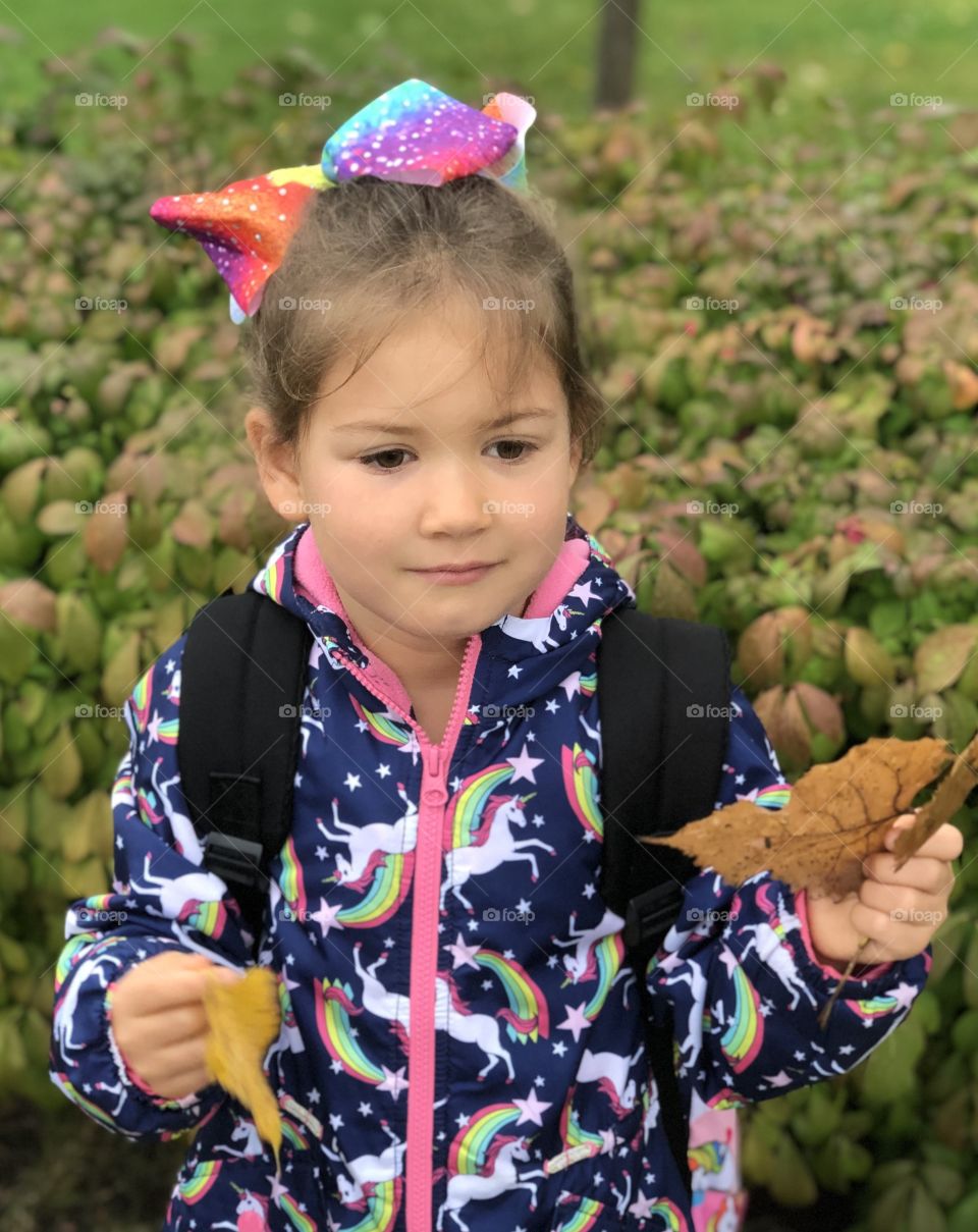 Collecting Some Brown and Yellow Autumn Leaves 🍂 🍁