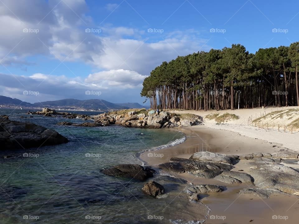 Beach in Northwestern Spain - Praia de Samil