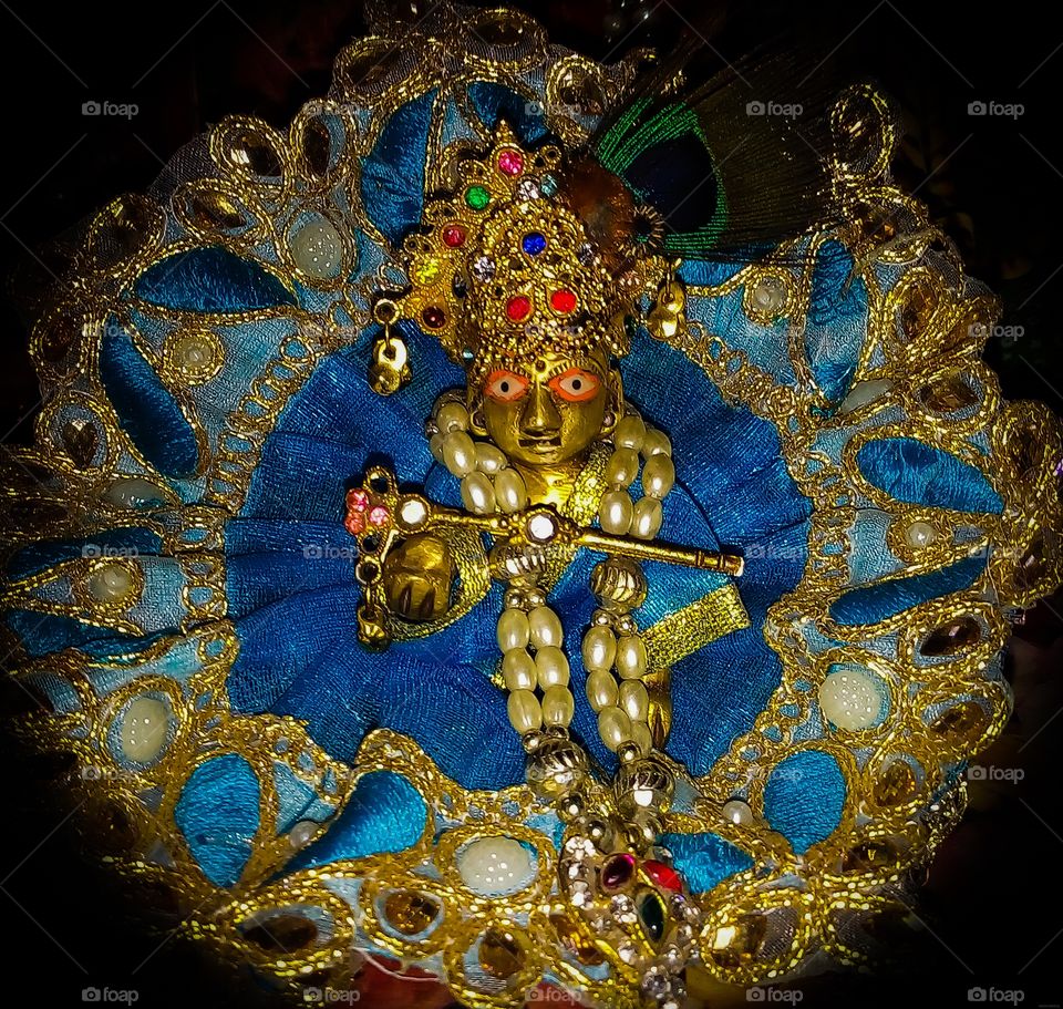 Shri Krishna, Indian God. Krishna is a major deity in Hinduism. He is worshipped as the eighth avatar of Vishnu and also as the supreme God in his own right. He is the god of protection, compassion, tenderness, and love.