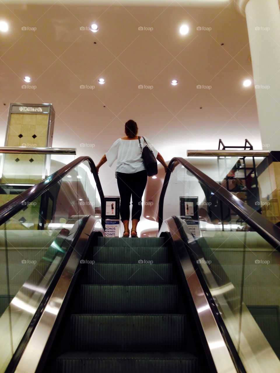 Up the escalator 