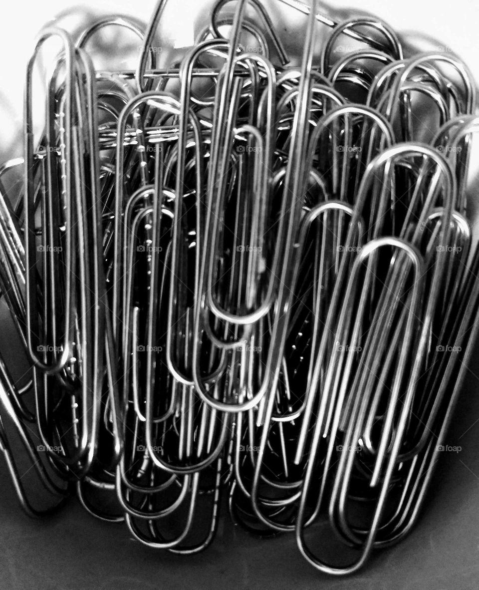 Monochrome paperclips