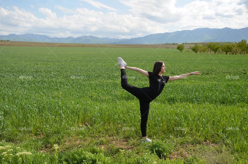 Small Moments of Happiness, Young Girl in Nature