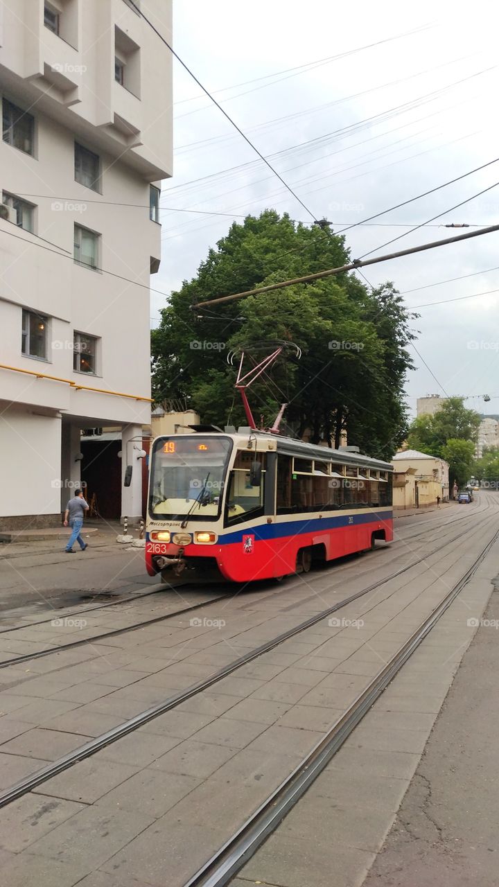 Street car in Moscow