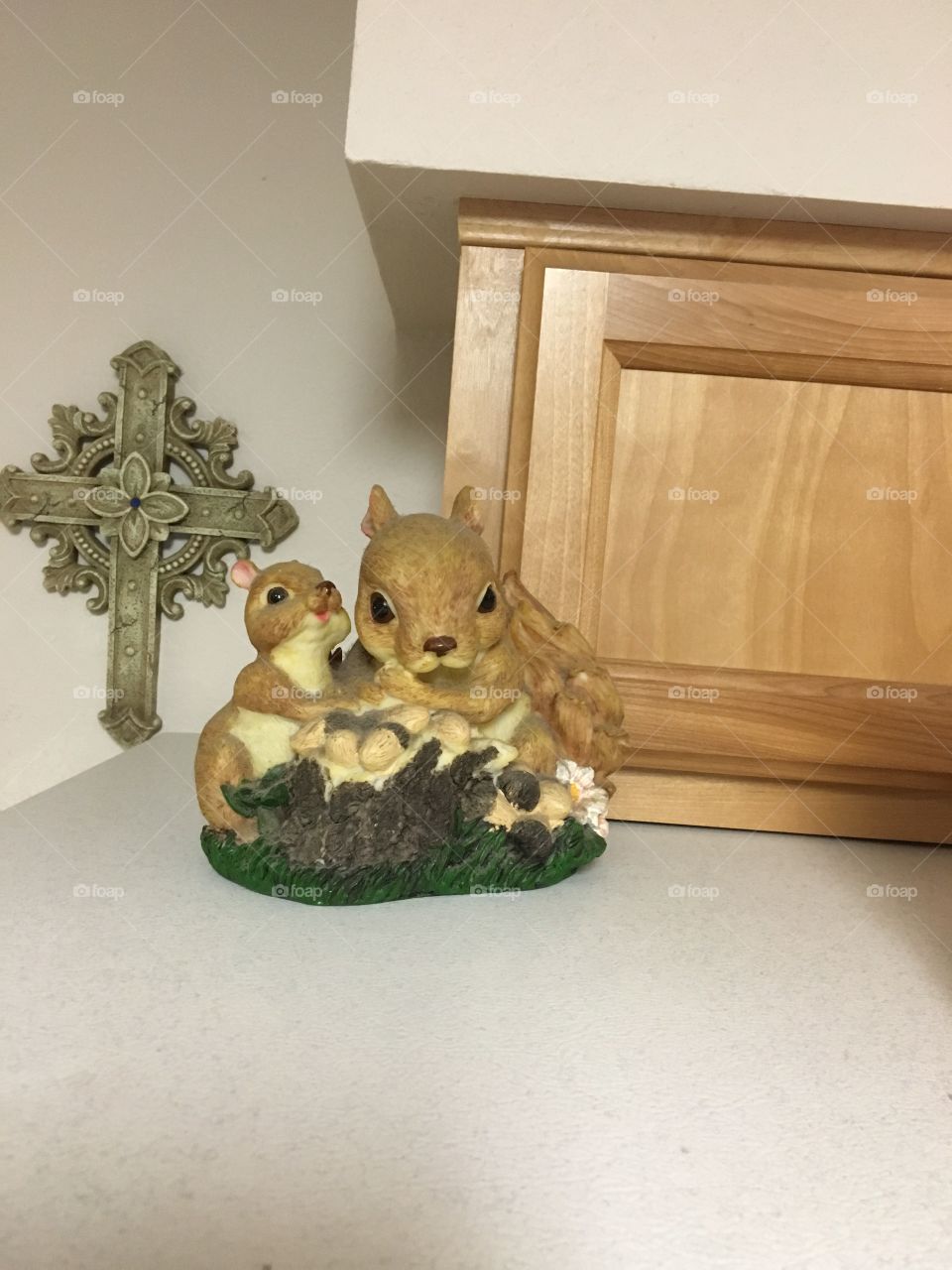 Cross and squirrel 