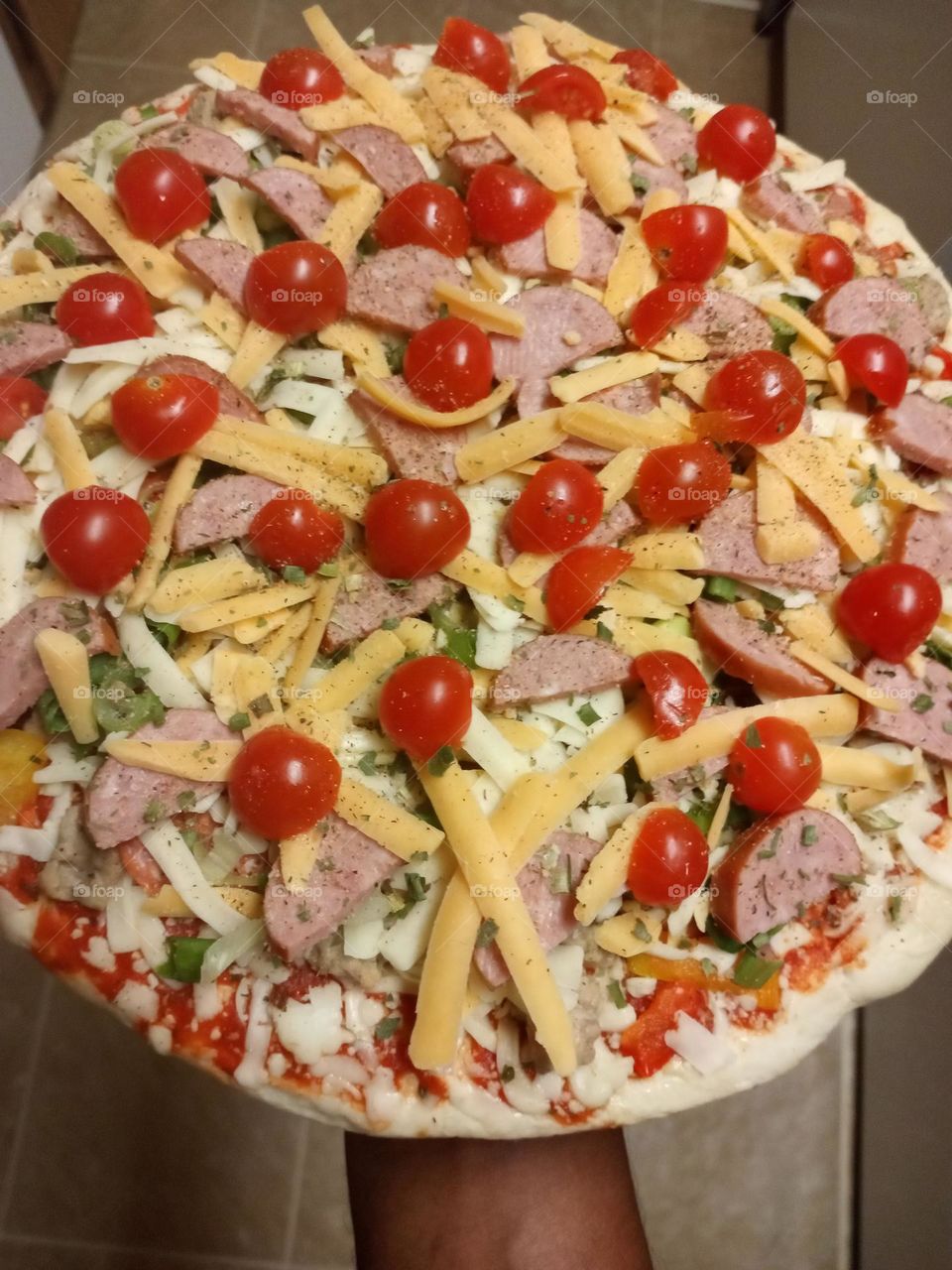 How to make a frozen pizza even better with extra toppings by photographer and cook Mark Sarden 😋