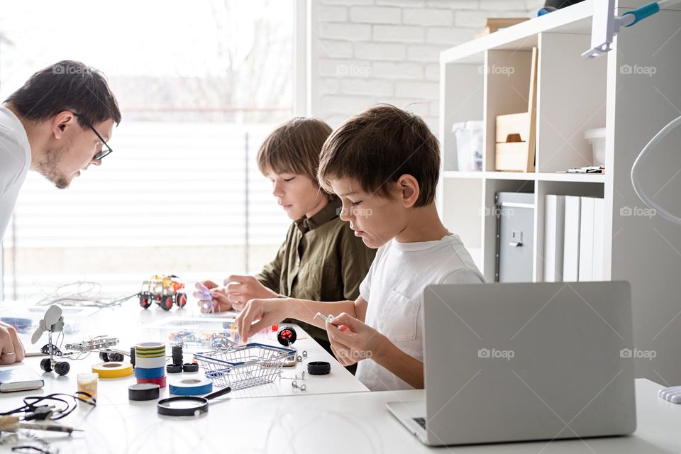 boys playing developing games