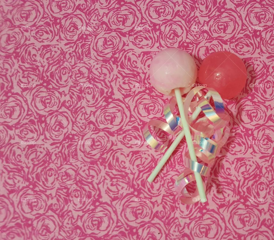 pink lollipops