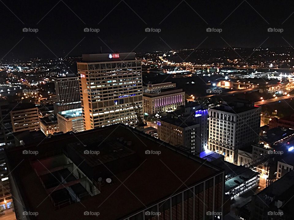 Nashville, TN Nighttime Skyline