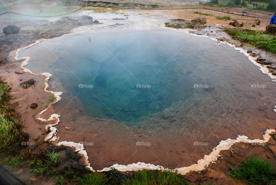 A geothermal pool in Iceland