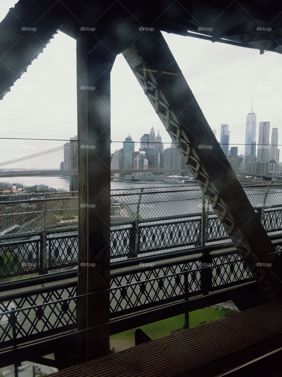 On Manhattan Bridge, New York