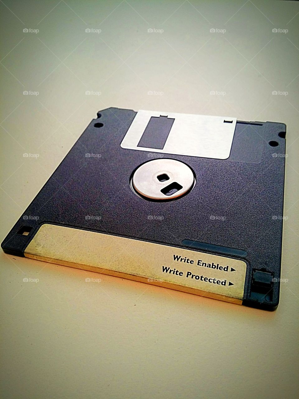 Floppy disk against white background