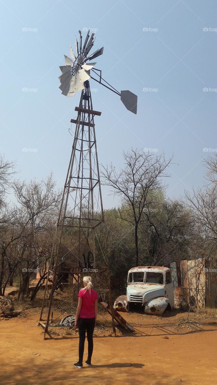 windpump in small-town