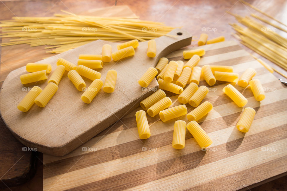 Different types of pasta