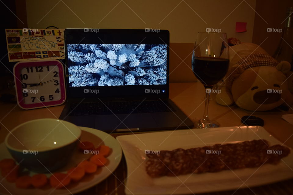 Food together with wine and music, this is how i treat myself after coming back from a busy and a tired day. 