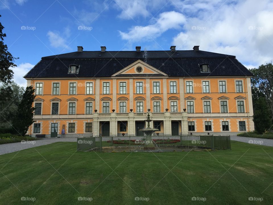 Nynäs Palace, Sweden. Nynäs Manor is beautifully set in the coastal landscape of Sörmländ between Trosa and Nyköping from 17th century