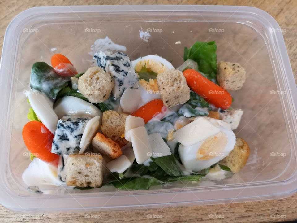 Healthy lunch. Salad.