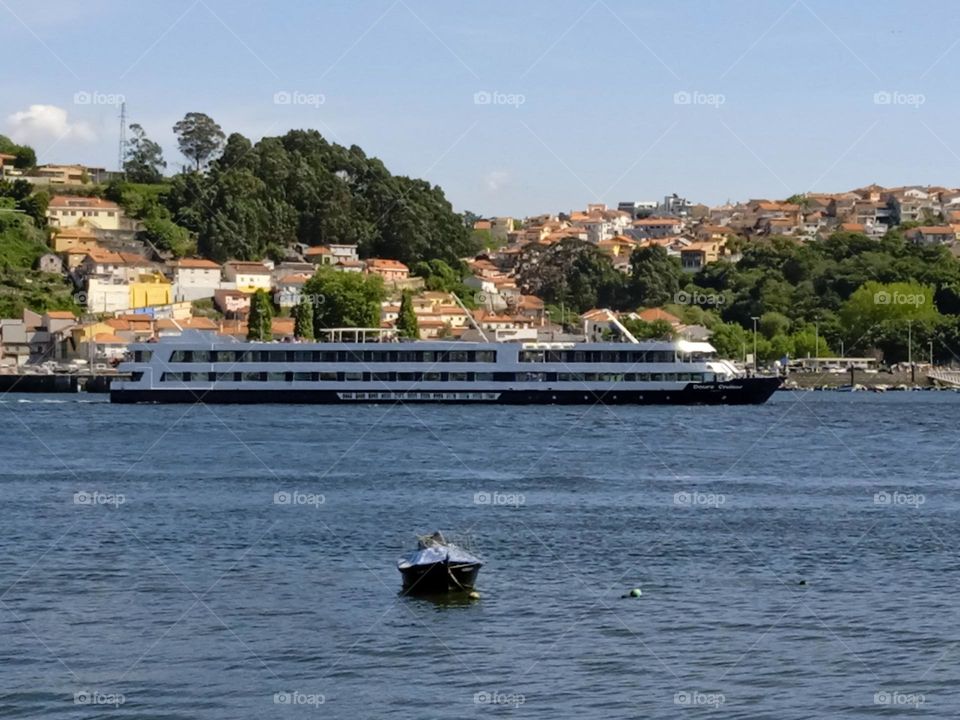 tourist boat in a river