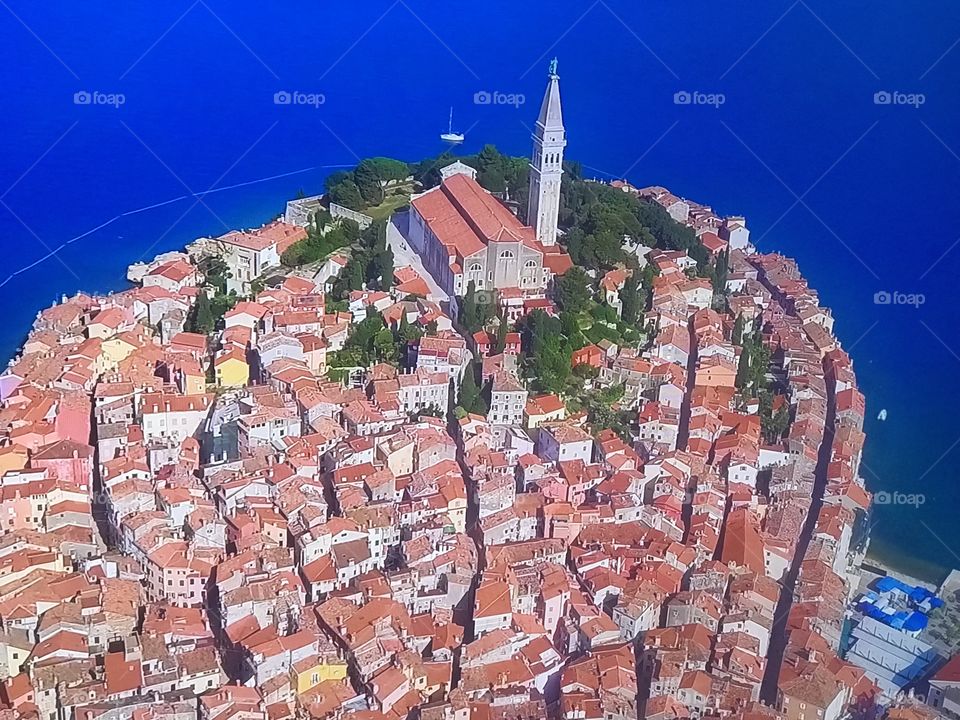 Croatian Island from the Sky