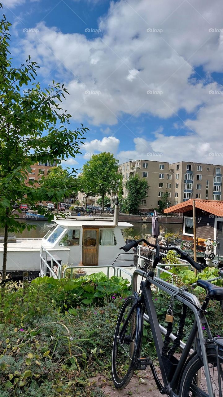 Amsterdam houseboats