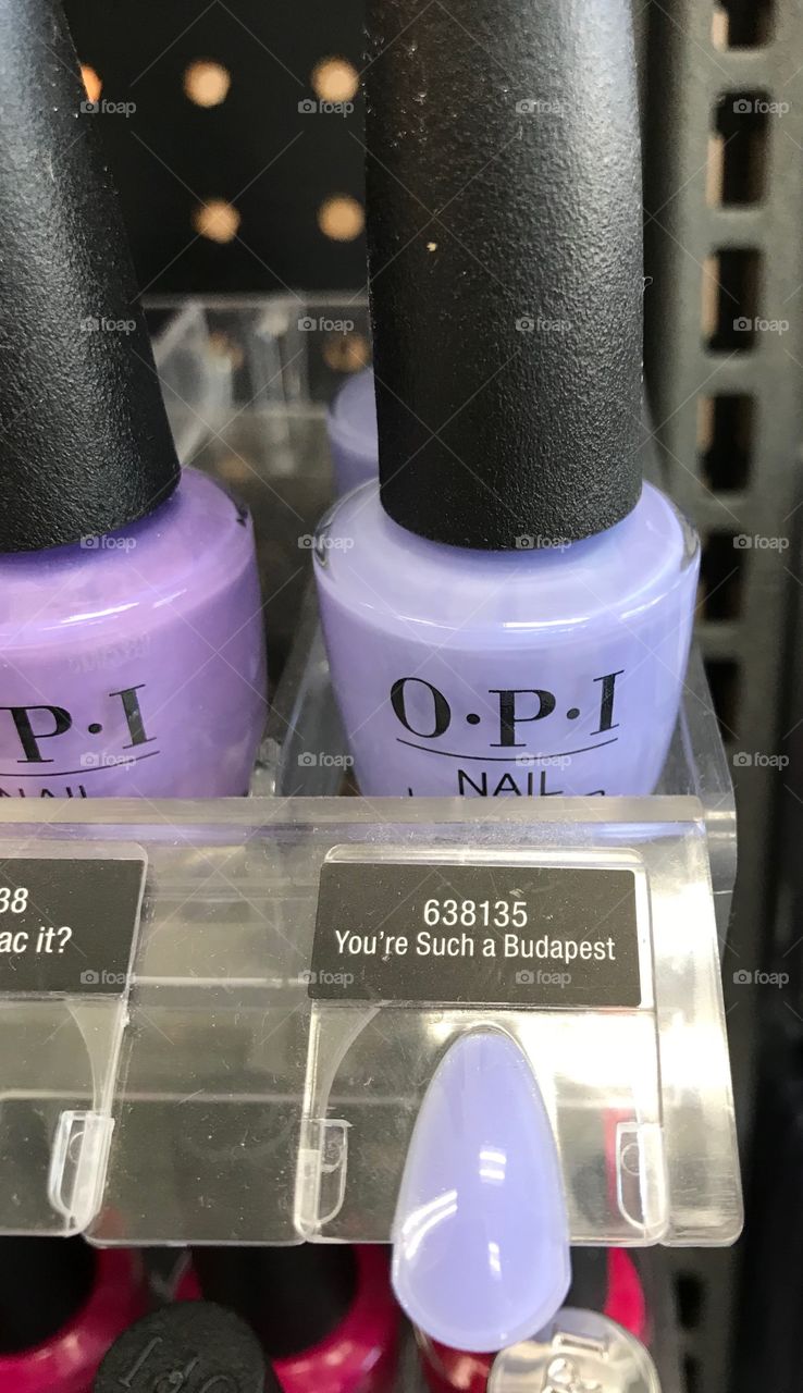 Nothing makes you feel better in the summer then a nice fresh manicure and pedicure with some beautiful colours from OPI.  You’re Such a Budapest.