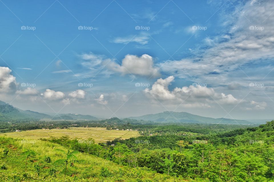 beautiful landscape of countryside