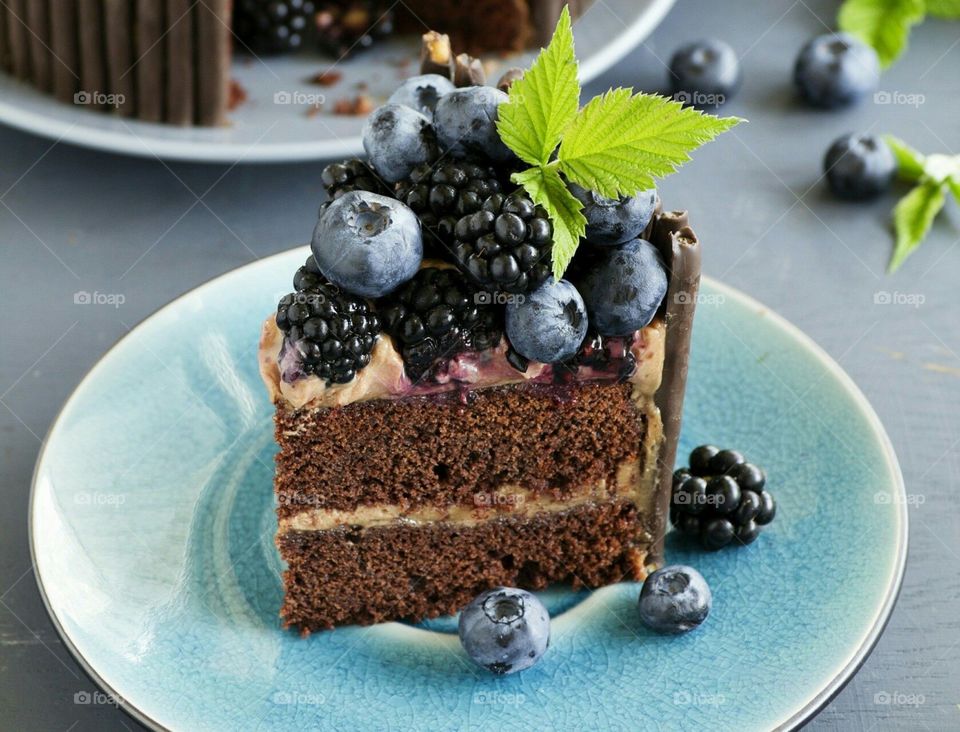 cake blueberry