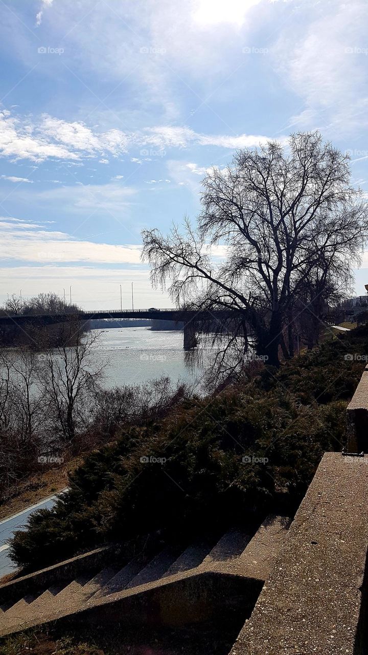 walk on the banks of the Mures River