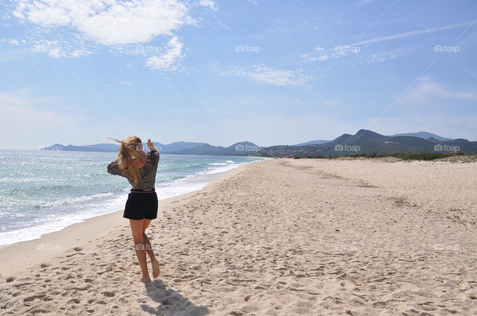 costa rei beach. Mediterranean Sardinia