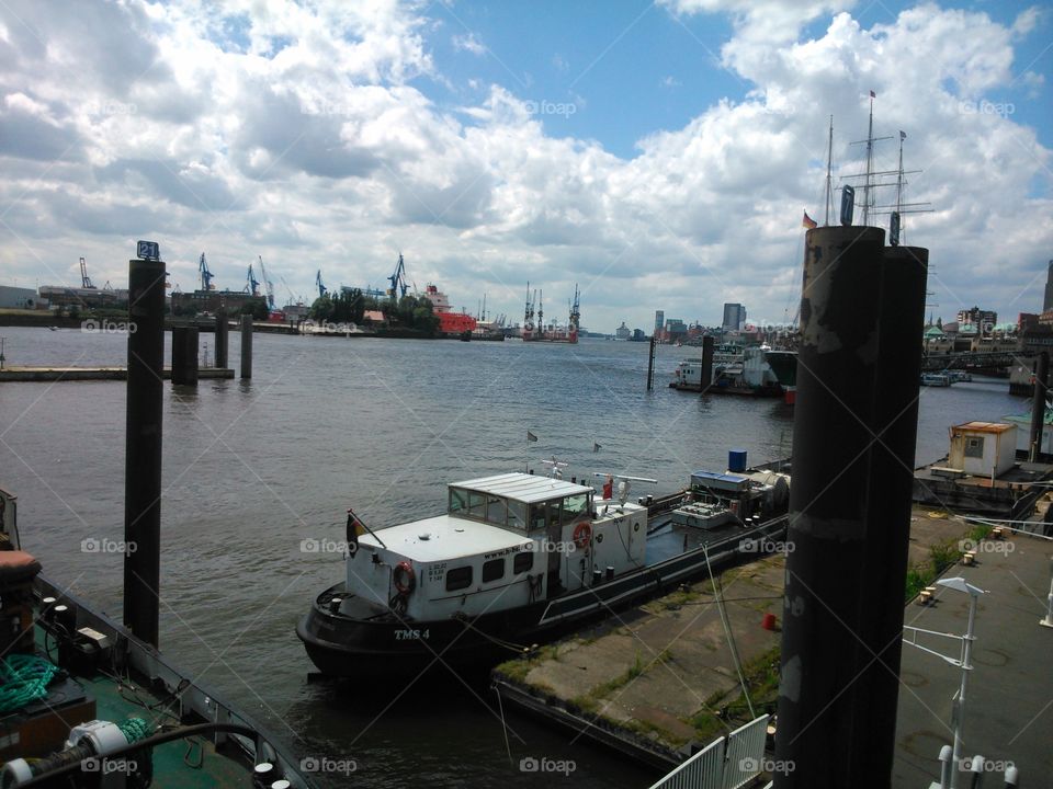 Hamburg harbour city