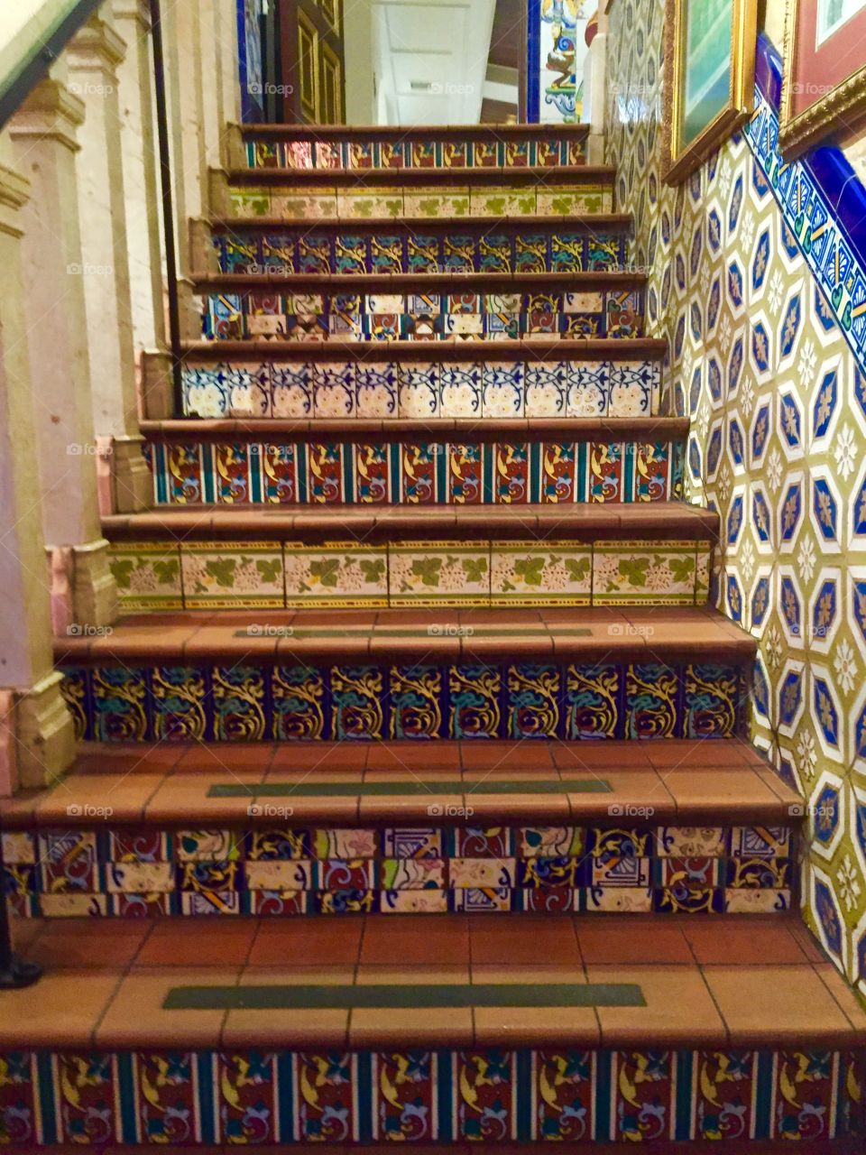 Tiled steps