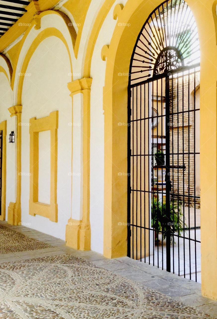 Old Yellow wall- Sevilla, Spain 