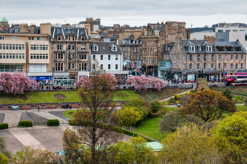 View of Edinburgh cityscape, Scotland