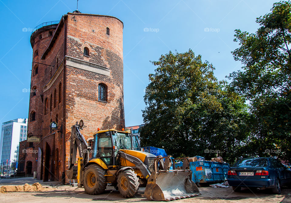 Tractor in Gdańsk, Poland