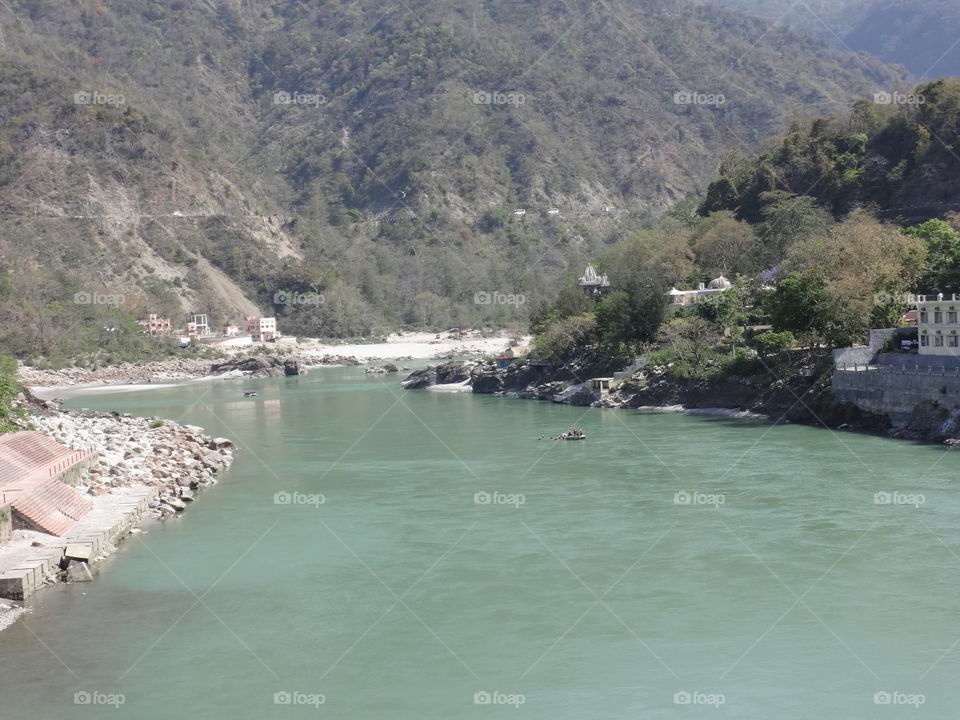 Ganga In Rishikesh Himalaya