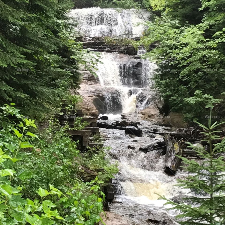 Waterfall 'peaceful danger'