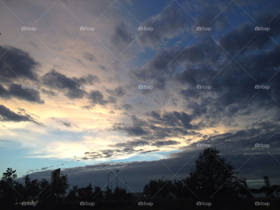 sky clouds by joycoma