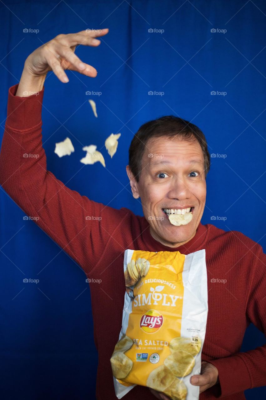 Flying potato chips 