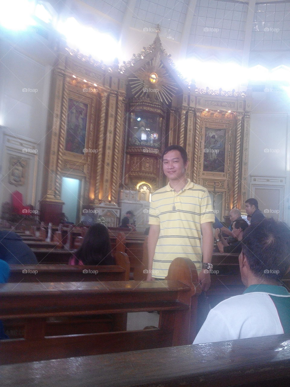 man in church