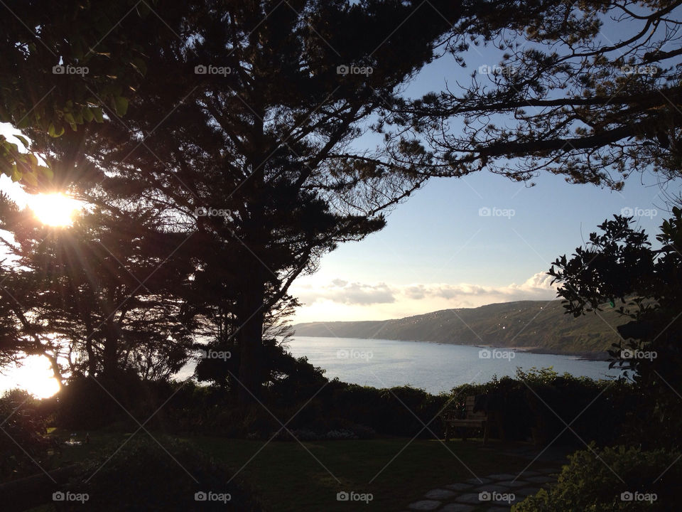 cornwall beach scene polhawn fort by decibellebass