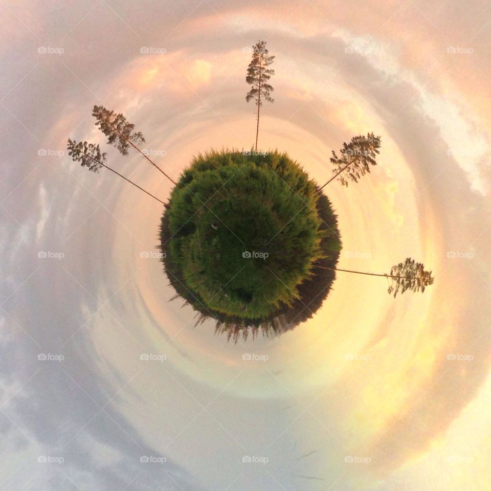 Polar panorama landscape