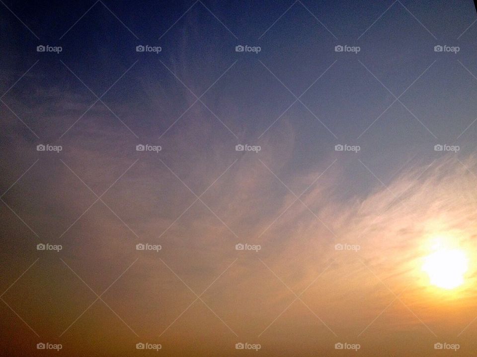 Sunrise with cloud patterns