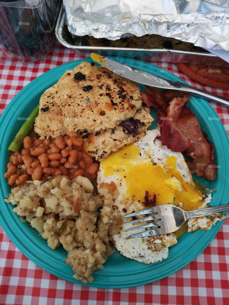 Camping breakfast