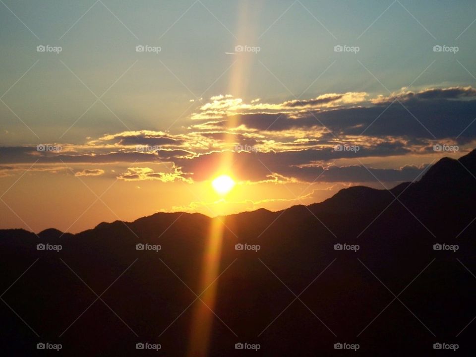 Cloudy Sunset, Montenegro