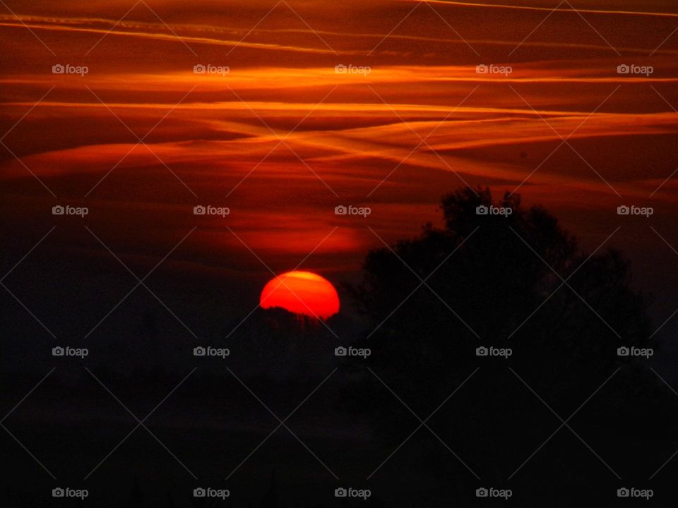 Sonnenaufgang im Herbst